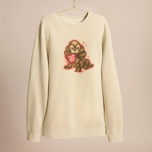 Like A Bitch Crewneck Sabrina Carpenter Official Store