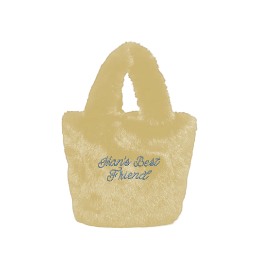 Man's Best Friend Fuzzy Tote Bag