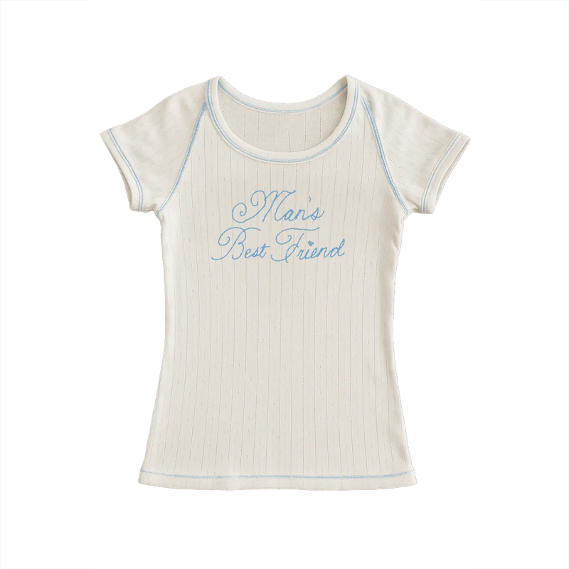 Man's Best Friend Fitted T-Shirt Sabrina Carpenter Official Store