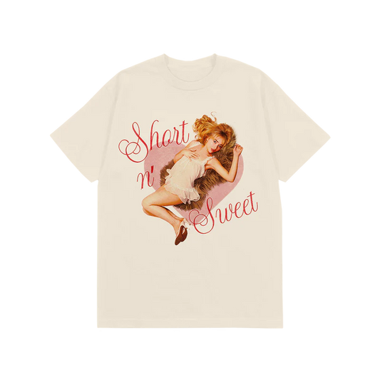 Short n' Sweet Heart Ivory Tee